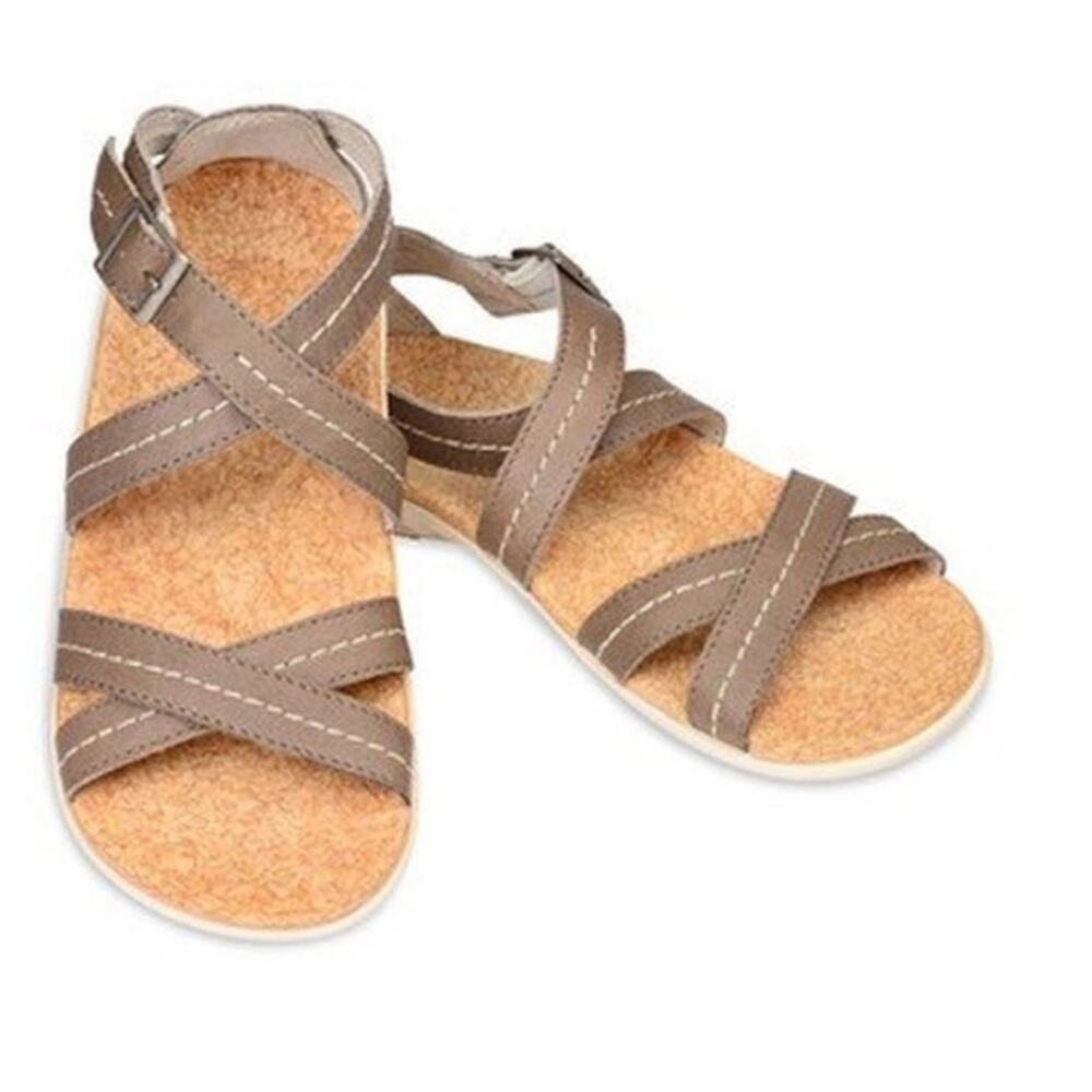 🆕 Spenco Women's Andi Leather Tan Smoke Strappy Sandals NEW‎ Size 10 Orthotic